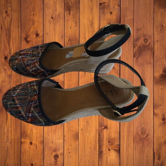 Style & Co Women’s Size 8M Mailena 3" Wedge Espadrille Ankle Strap Sandals - Picture 3 of 8